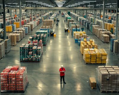 large-warehouse-with-person-standing-front-large-warehouse-full-boxes Diploma in Logistics and Supply Chain Management (DLSCM)