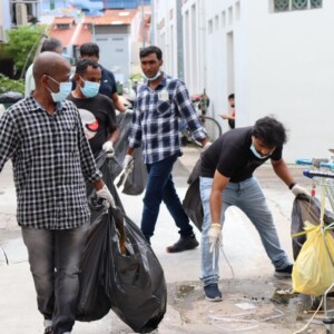 Cleaning in action