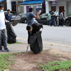 Cleaning in action